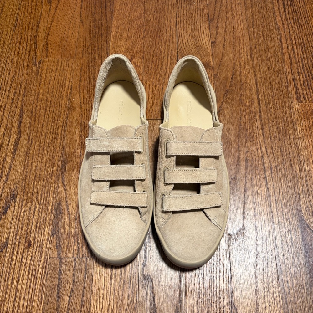 Freda Salvador Libby D’Orsay Beige suede sneaker size 9
